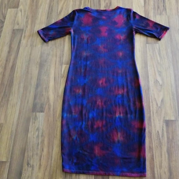 Lularoe Julia custom tie dyed size XS - Picture 3 of 4